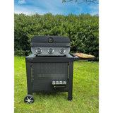COOK'IN GARDEN Barbecue a gaz FLAVO 60 - 3 feux - 8,4 kW - L 64×l 55×H 40 cm - Surface cuisson : L 60×l 40 cm - Allumage Piezzo