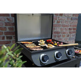 COOK'IN GARDEN Barbecue a gaz FLAVO 60 - 3 feux - 8,4 kW - L 64×l 55×H 40 cm - Surface cuisson : L 60×l 40 cm - Allumage Piezzo