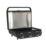 COOK'IN GARDEN Barbecue a gaz FLAVO 60 - 3 feux - 8,4 kW - L 64×l 55×H 40 cm - Surface cuisson : L 60×l 40 cm - Allumage Piezzo