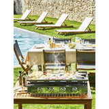 COOKING BOX Plancha a gaz BRASILIA - 4 feux - 10kW - 84x41x24,5 cm - Tout inox - Surface cuisson: 84x34 cm