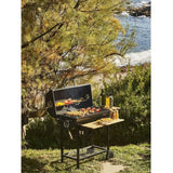COOKING BOX Barbecue a charbon MIKE - 115x66x106 cm - 2 grilles acier chromé - Surface de cuisson : 71x35 cm - Noir