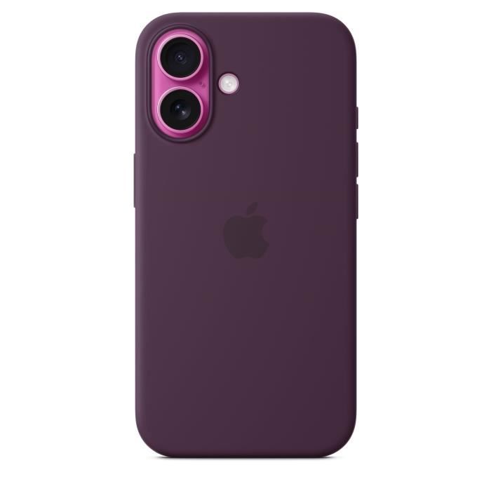 APPLE iPhone†16 - Coque en silicone avec MagSafe - Plum