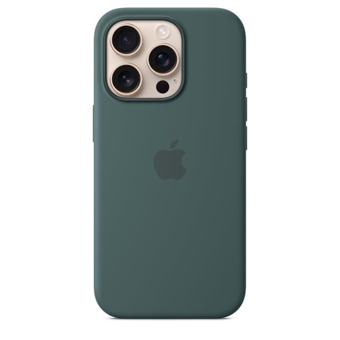 APPLE iPhone 16 Pro - Coque en silicone avec MagSafe - Lake Green