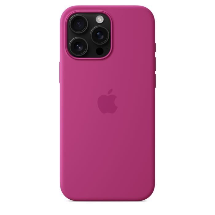 APPLE iPhone†16 Pro Max- Coque en silicone avec MagSafe - Fuchsia