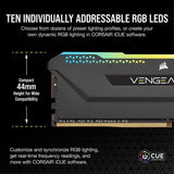 MÈmoire RAM - CORSAIR - Vengeance RGB Pro SL DDR4 - 32GB 2x16GB DIMM - 3200 MHz  - CL16 - 1.35V - Noir (CMH32GX4M2E3200C)