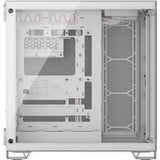 Boîtier PC - CORSAIR - 6500X  Tempered Glass Mid-Tower Dual Chamber - Blanc