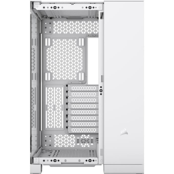 Boîtier PC - CORSAIR - 6500X  Tempered Glass Mid-Tower Dual Chamber - Blanc