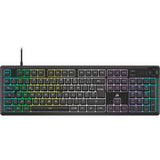 Clavier gaming filaire a membrane - CORSAIR - K55 CORE RGB - RÈtroÈclairage RGB 10 zones - Gris - Silencieux et rÈactif