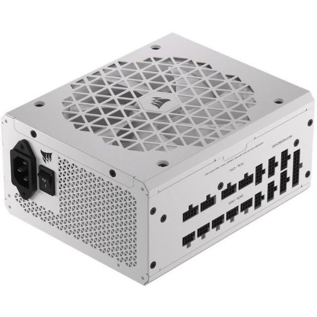 CORSAIR - Bloc d'alimentation - RM1200x Shift White Cybenetics - ATX entierement modulaire - Certifié Gold 80 Plus - 1200 watts