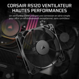 Ventilateur de boitier Corsair RS - 12cm (Noir)
