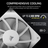 Pack de 3 ventilateurs PWM 120mm - CORSAIR - RS120 - Blanc