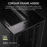 Boîtier PC - CORSAIR - Série FRAME 4000D - Moyen-tour - Noir