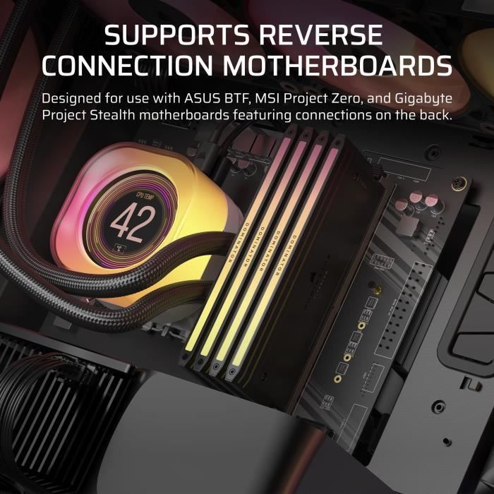 Boîtier PC - CORSAIR - Série iCUE LINK 5000T LX RGB - Moyen tour - Noir