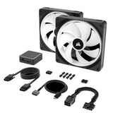 Refroidissement PC - CORSAIR - CO-9051004-WW - Kit de démarrage ventilateurs PWM 140 mm iCUE LINK QX140 RGB