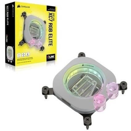 Refroidissement PC - CORSAIR - CX-9010022-WW - CPU water block, XC7 ELITE WHITE (1700/AM5/AM4)