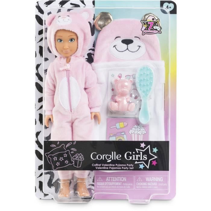 Coffret PoupÈe mannequin - COROLLE GIRLS -  Valentine Pyjama Party