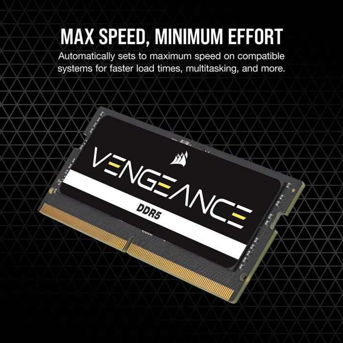 Mémoire RAM - CORSAIR - CMSX32GX5M2A5600C48 - 32 Go 2x 16 Go - VENGEANCE DDR5 5600MT/s- SODIMM - CL 48