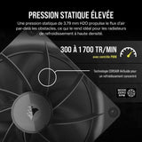 Refroidissement PC - CORSAIR - CO-9051012-WW - Kit de démarrage ventilateurs PWM 140 mm iCUE LINK RX140