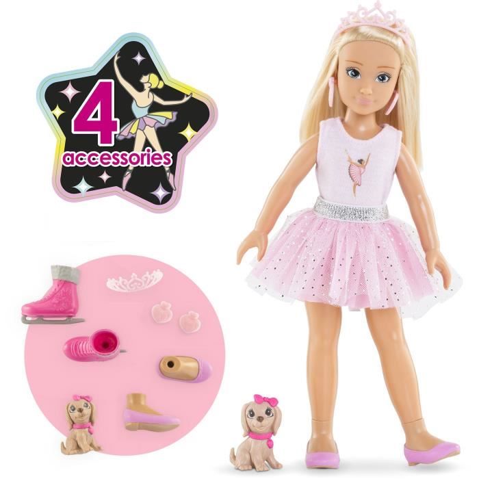 Poupée mannequin - COROLLE - Valentine Ballerine - 28 cm - 4 accessoires - des 4 ans