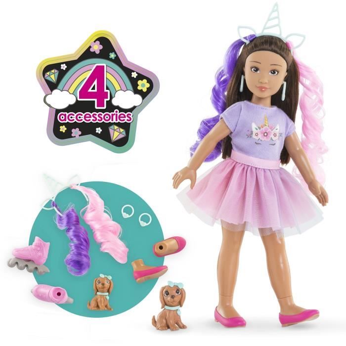 Poupée mannequin - COROLLE - Luna Licorne - 28 cm - 4 accessoires - Mixte