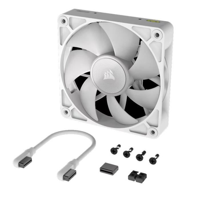Refroidissement PC - CORSAIR - CO-9051023-WW - Kit d'extension ventilateurs PWM iCUE LINK RX140 RGB 140 mm White