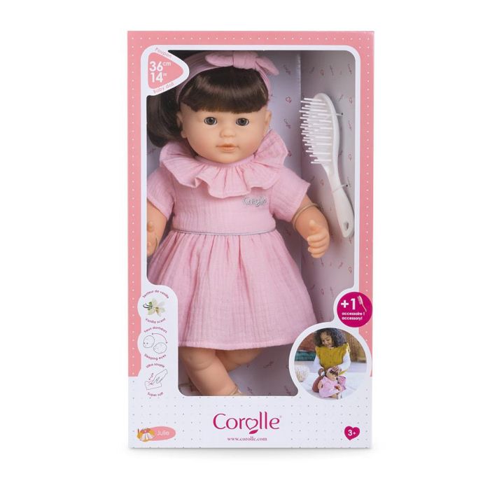 Poupon COROLLE - Julie - 36 cm - Cheveux faciles a coiffer - Senteur vanille