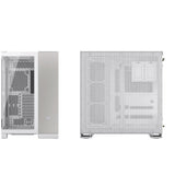 Boîtier PC - CORSAIR - CC-9011285-WW - 6500X Mid - Tower PC Case, White/Satin Gray Aluminum