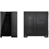 Boîtier PC - CORSAIR - CC-9011283-WW - 6500X Mid - Tower PC Case, Black/Obsidian Aluminum