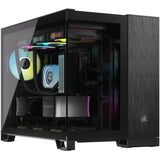 Boîtier PC - CORSAIR - CC-9011287-WW - 2500X - mATX - PC Case - Black/Obsidian Aluminum