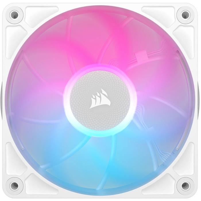 Refroidissement PC - CORSAIR - CO-9051037-WW - Kit de démarrage ventilateurs iCUE LINK RX120 RGB Max White