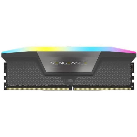 Mémoire RAM - CORSAIR - CMH32GX5M2B6400Z36 - VENGEANCE RGB - DDR5 - 32Go 2x16Go DIMM - 6400MT/s - CL 36 - 1.35V