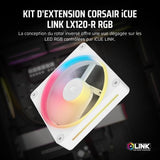 Refroidissement PC - CORSAIR - CO-9051053-WW - iCUE LINK LX120R RGB white Single Fan