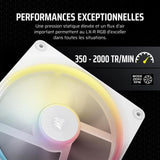 Refroidissement PC - CORSAIR - CO-9051056-WW - iCUE LINK LX140R RGB white Dual Fan