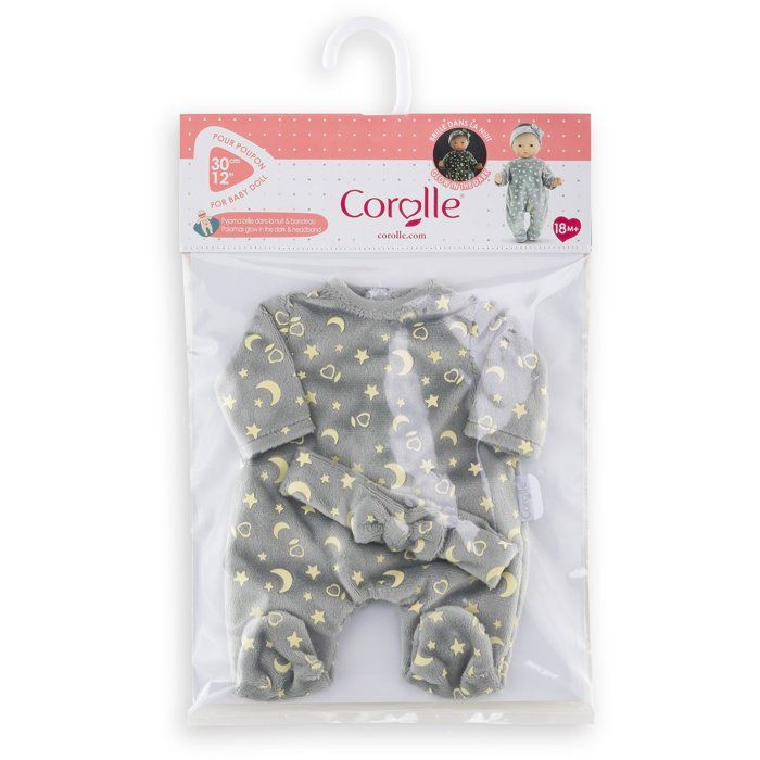 Pyjama - Corolle - Brille dans la Nuit - 30 cm - Doux - Phosphorescent