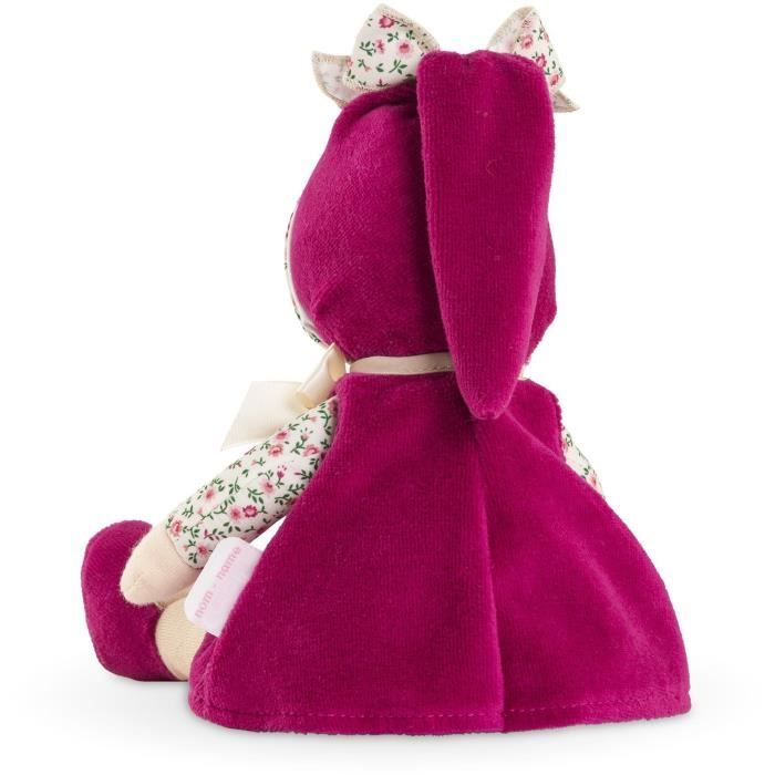 Doudou - COROLLE - Miss Rose Grenadine - 25 cm - senteur vanille - des la naissance