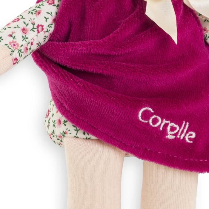 Doudou - COROLLE - Miss Rose Grenadine - 25 cm - senteur vanille - des la naissance