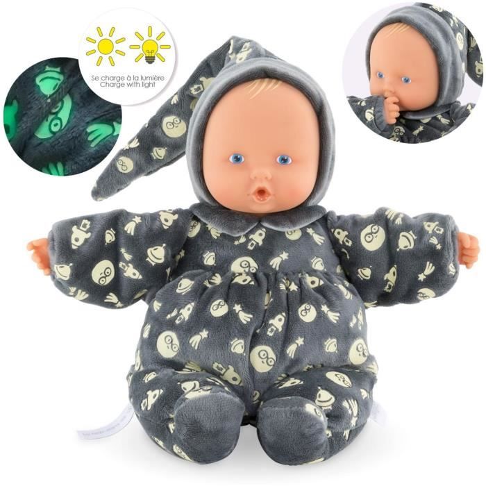 Mon Doudou COROLLE - Babipouce Brille dans la Nuit - 28 cm - senteur de vanille - des la naissance