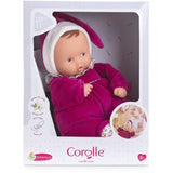 Doudou - COROLLE - Babipouce Rose Grenadine - 28 cm - senteur vanille - des la naissance