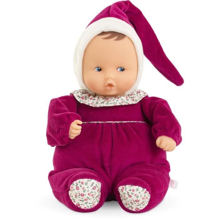 Doudou - COROLLE - Babipouce Rose Grenadine - 28 cm - senteur vanille - des la naissance