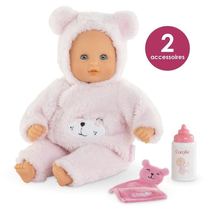 Mon Premier Poupon COROLLE - BÈbÈ Calin Ourson d'Amour - 30 cm - 2 accessoires - senteur de vanille - des 18 mois