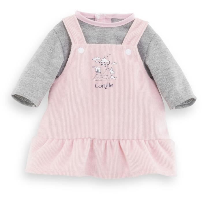 Robe et T-Shirt Bords de Loire - COROLLE - Vetements - Pour Poupon 30cm - Des 18 mois