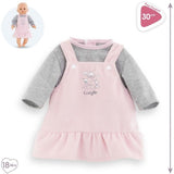Robe et T-Shirt Bords de Loire - COROLLE - Vetements - Pour Poupon 30cm - Des 18 mois