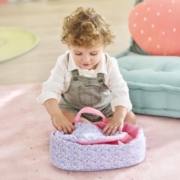 Accessoires poupons - COROLLE - Couffin Floral - pour poupon 30 cm - des 18 mois