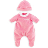 Pyjama Rose et Bonnet - COROLLE - Vetements - Pour Poupon 36cm - Des 2 ans