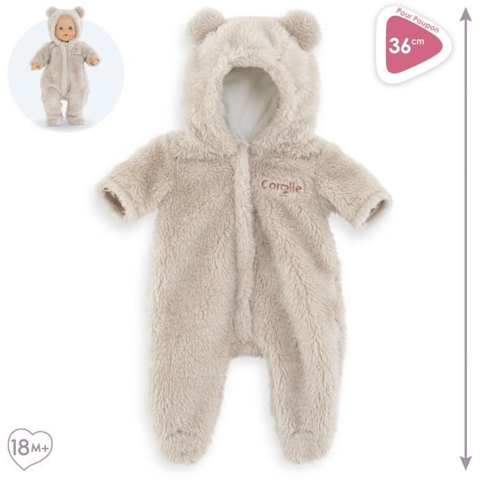 Pilote Ourson - COROLLE - Vetement- Pour Poupon 36cm - Des 2 ans