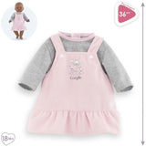 Robe et T-Shirt Bords de Loire - COROLLE - Vetements - Pour Poupon 36cm- Des 2 ans