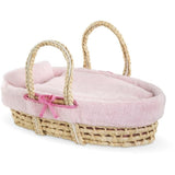 Accessoires poupons - COROLLE - Ensemble Couffin Peluche Rose - pour poupons 36 et 42 cm - des 3 ans
