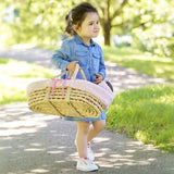 Accessoires poupons - COROLLE - Ensemble Couffin Peluche Rose - pour poupons 36 et 42 cm - des 3 ans