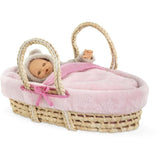 Accessoires poupons - COROLLE - Ensemble Couffin Peluche Rose - pour poupons 36 et 42 cm - des 3 ans