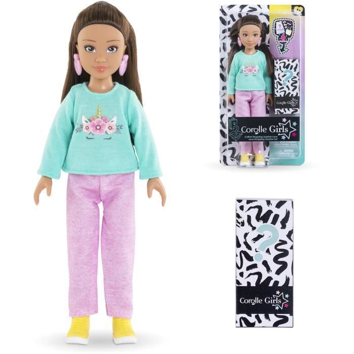 Coffret Luna Shopping COROLLE GIRLS - poupÈe mannequin - 6 accessoires - 28 cm - des 4 ans